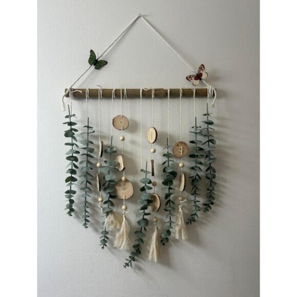 Other - New Artificial Greenery Eucalyptus with Wooden Stick for Wall Decoration